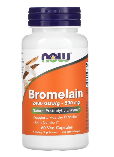 Now Bromelain 500mg 60Vc